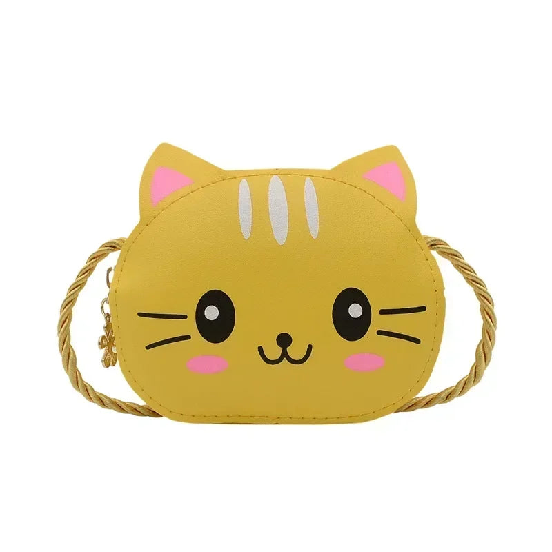 Cute Design Children'S Small Cat Shoulder Bags Lovely Baby Girls Coin Purse Boys Kids Crossbody Bag Handbag Princess Accessories