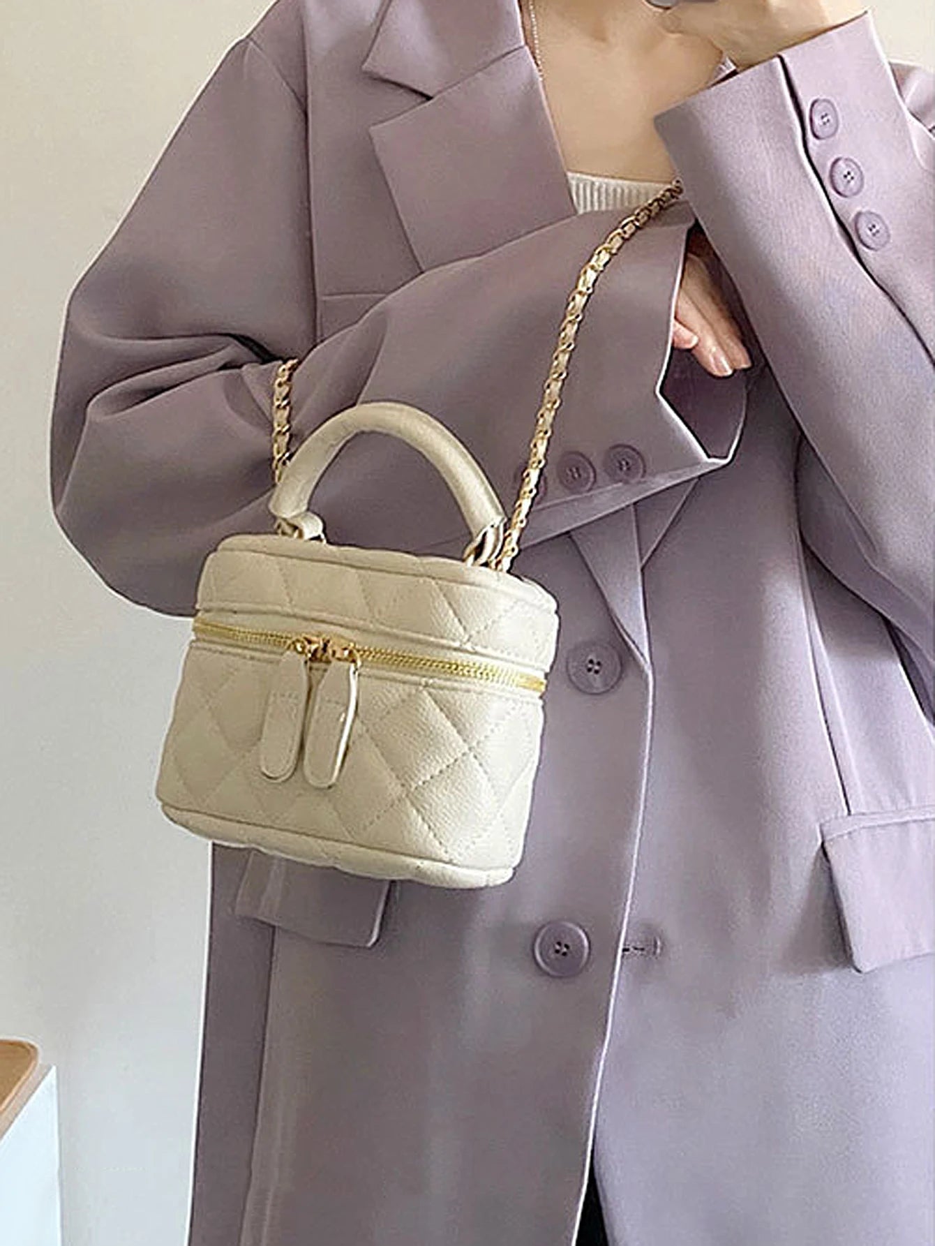 New Mini Quilted Chain Diamond Checkered Women'S Crossbody Bag Fashion Mini Designer Handbag High Quality PU Women'S Small Bag