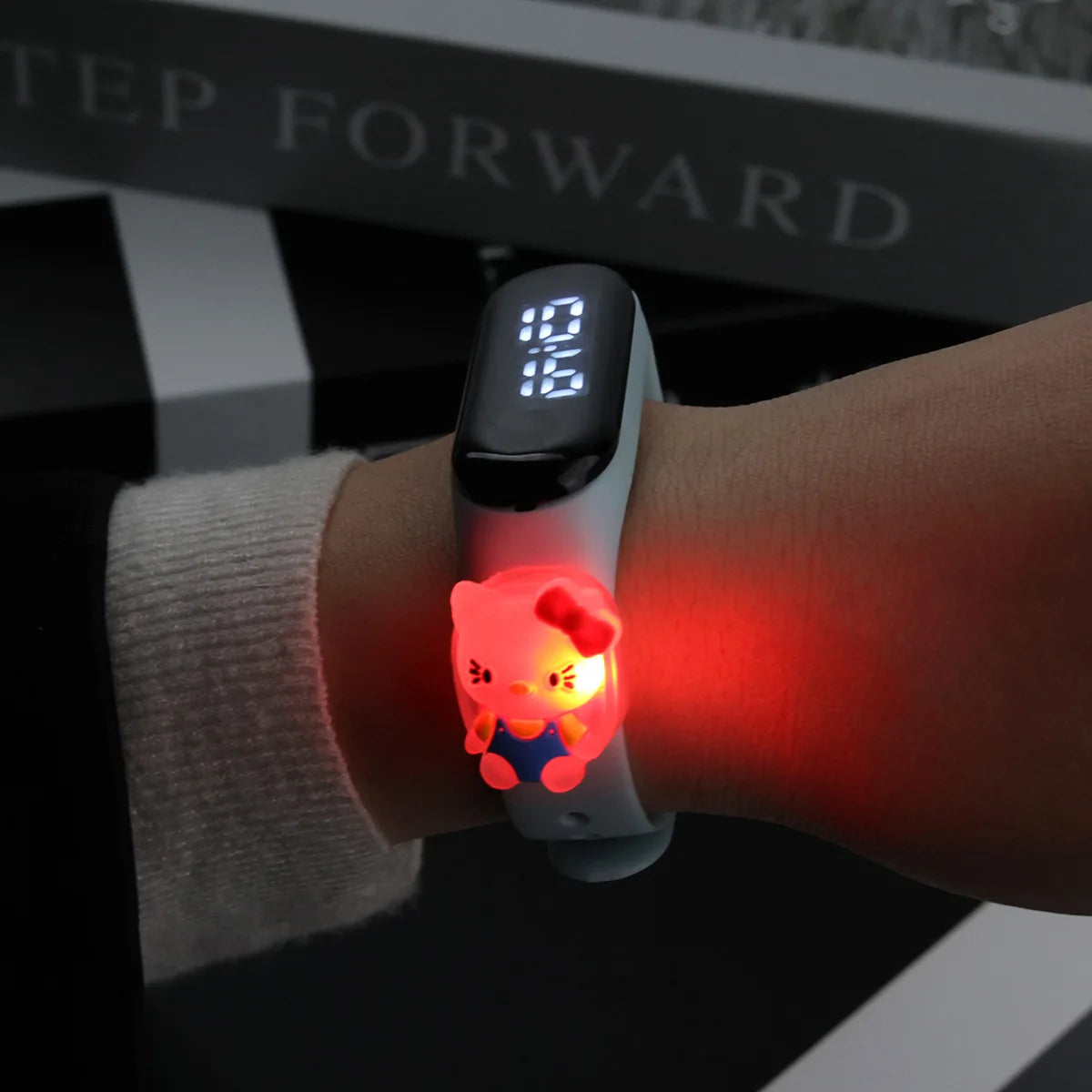 New Light Sanrio Hello Kitty Children Watches for Girls Electronic Bracelet Sports Touch LED Panda Doll Kids Watch Waterproof