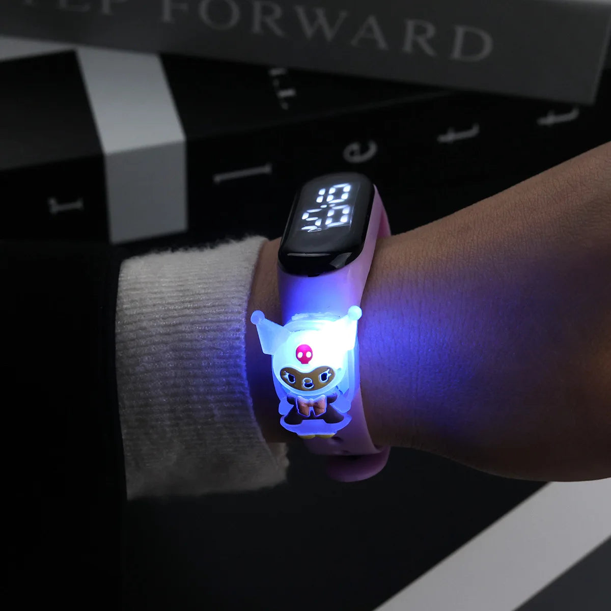 New Light Sanrio Hello Kitty Children Watches for Girls Electronic Bracelet Sports Touch LED Panda Doll Kids Watch Waterproof