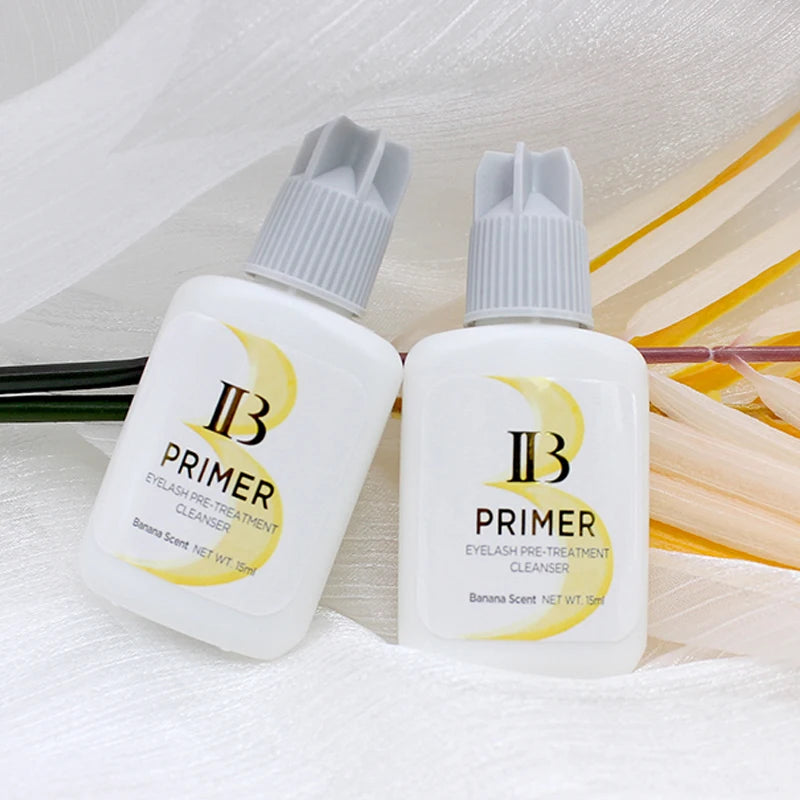 1 Bottle Ibeauty Super Bonder Banana Primer Fake Eyelash Extension Fast Dry Long Lasting Korea Booster Strong Adhesive Supplies