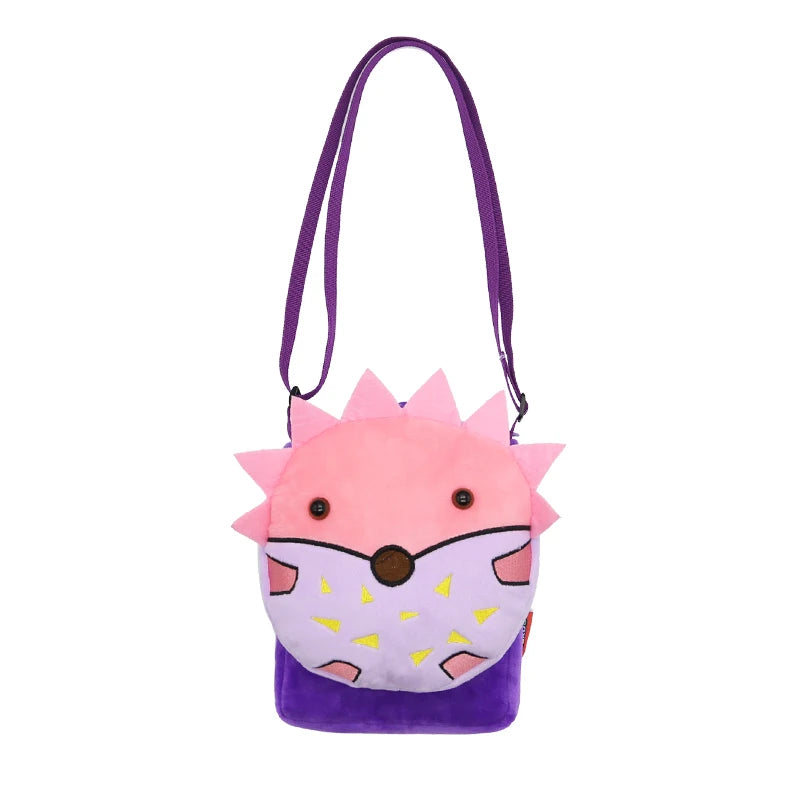 Cute Cartoon Animal Crossbody Bag Kids Casual Shoulder Bag Plush Mini Shoulder Bag