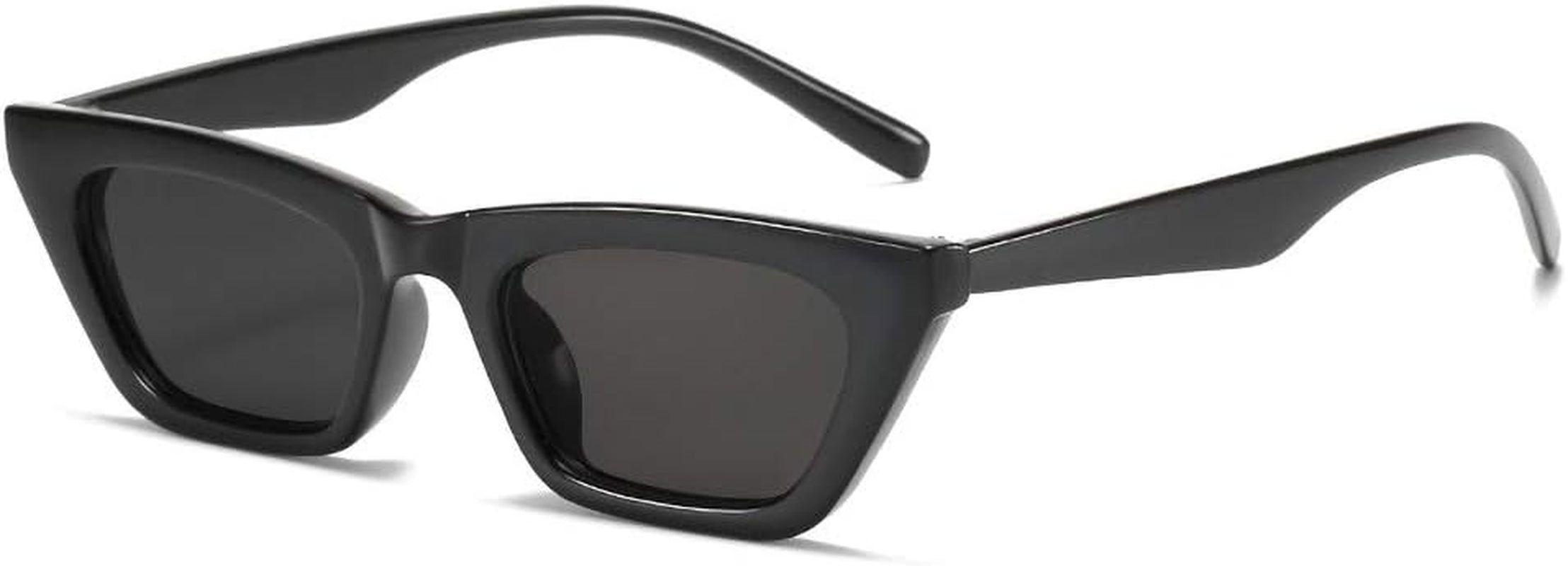 Square Cat Eye Sunglasses for Women Fashion Vintage Trendy Cateye Sunglasses for Women Black