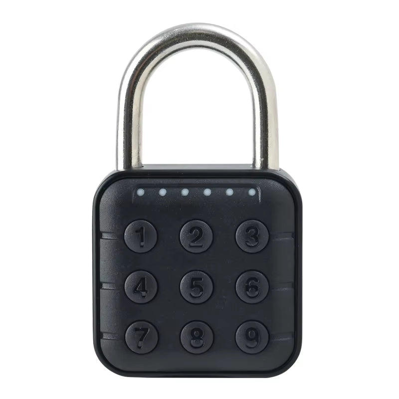 Keyless Fingerprint Lock with Tuya APP Smart Padlock Waterproof Door Lock 0.2Sec Unlock Portable Anti-Theft Padlock for Offices