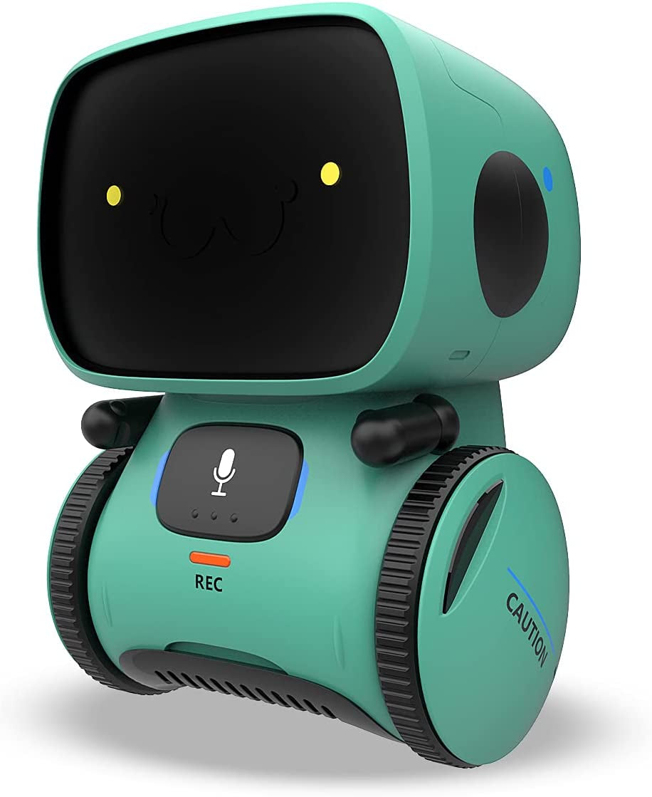 Robots for Kids, Interactive Smart Robotic with Touch Sensor, Voice Control, Speech Recognition, Singing, Dancing, Repeating and Recording, Robot Toy for 3 4 5 6 7 8 Year Old Boys Girls