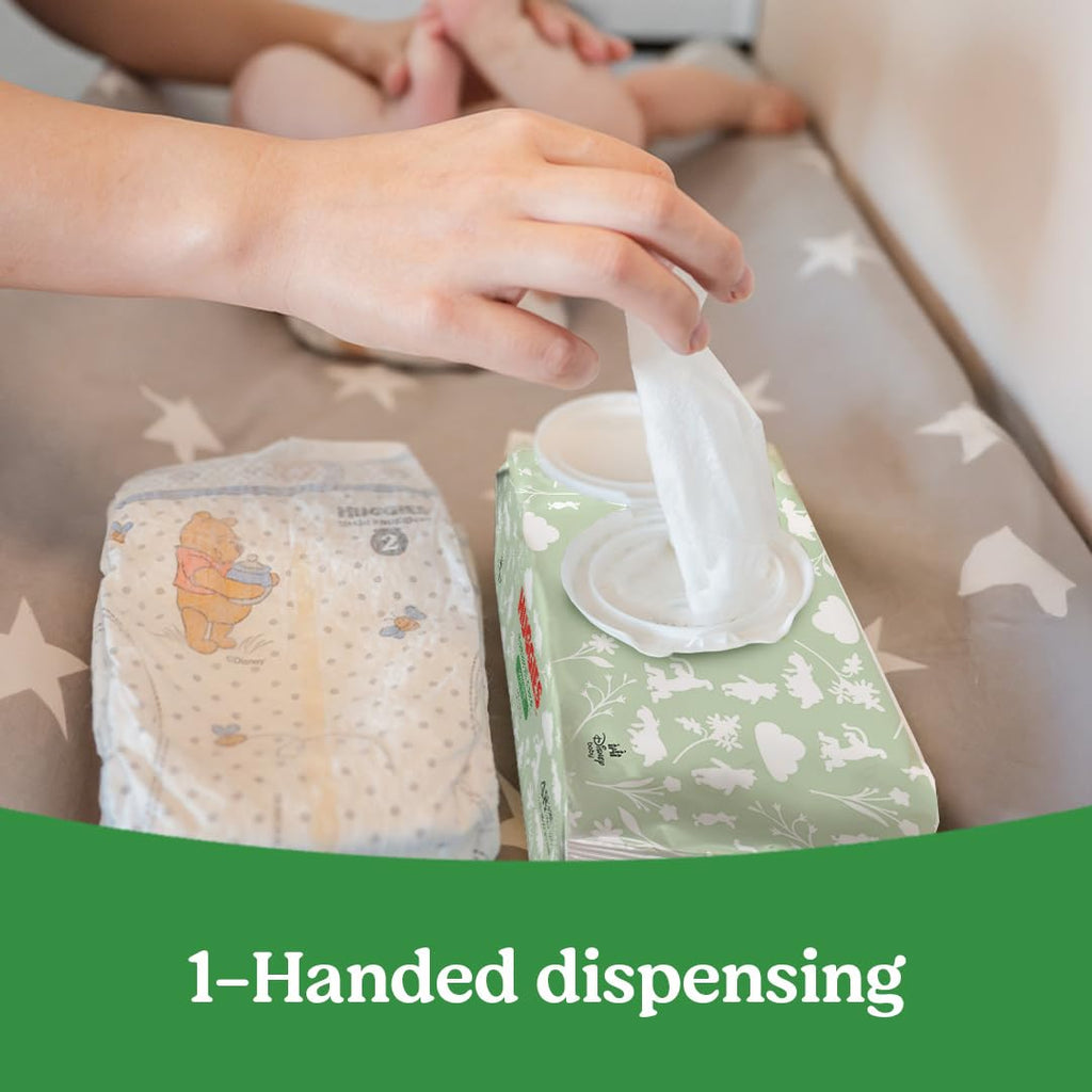 Natural Care Sensitive Baby Wipes, Unscented, Hypoallergenic, 6 Flip-Top Packs (288 Wipes Total)