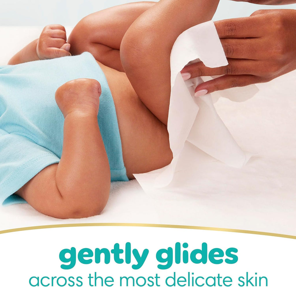 Sensitive Baby Wipes, Water Based, Hypoallergenic and Unscented, 8 Flip-Top Packs, 4 Refill Packs (1008 Wipes Total)