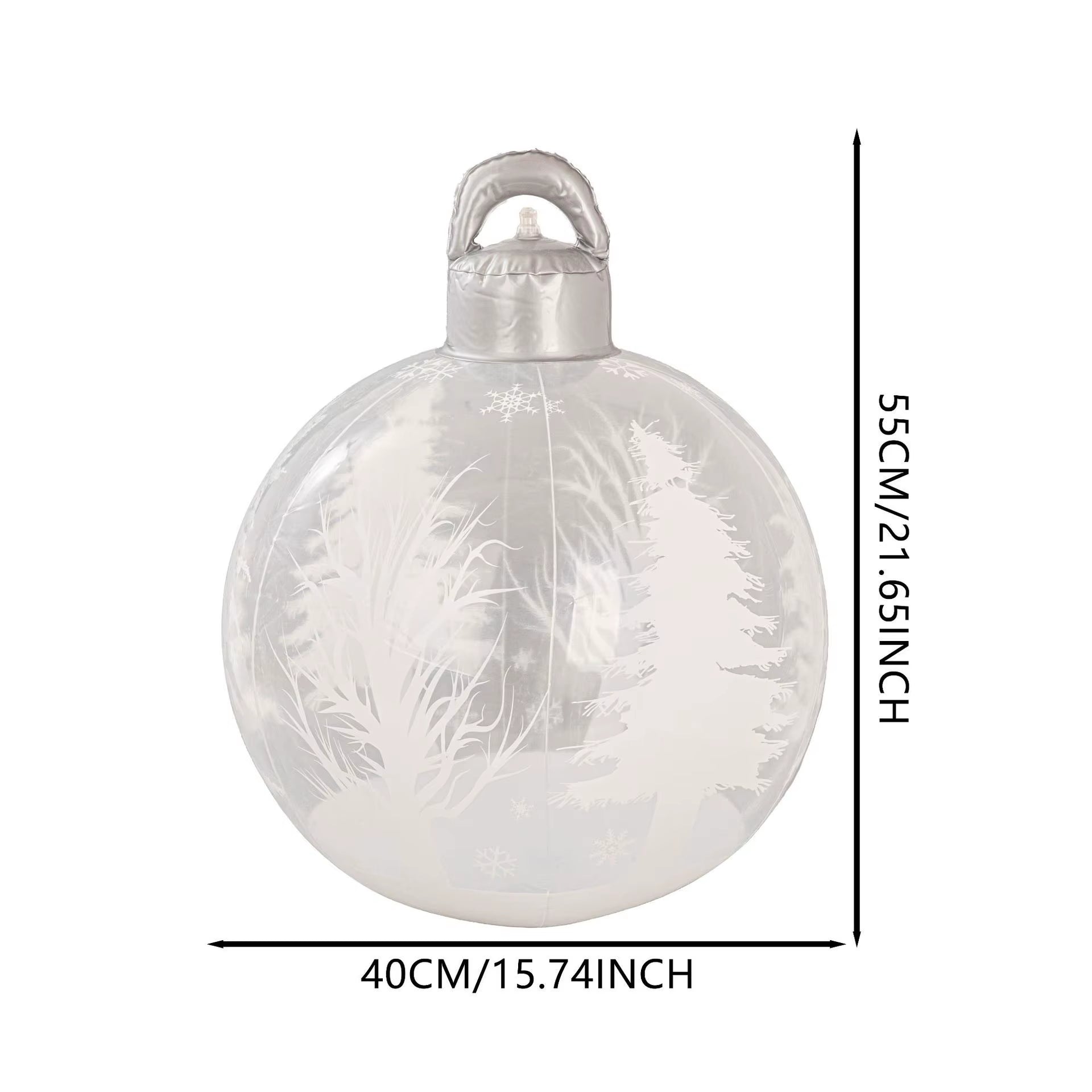 Outdoor Christmas Decoration Ball, PVC Inflatable Christmas Balloon, Christmas Party Atmosphere Balls, Santa Claus Elk Balloons