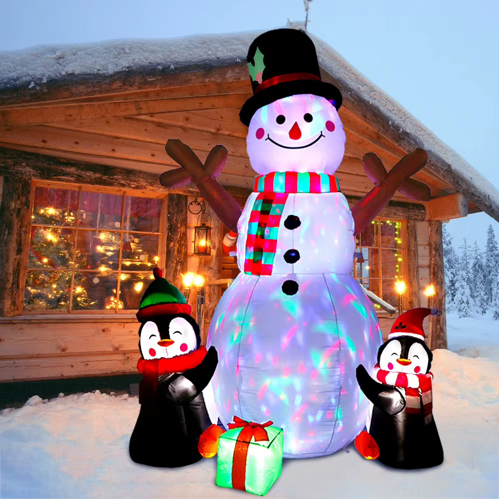 Ourwarm 6Ft Snowman Penguin Inflatables Christmas Outdoor Decor