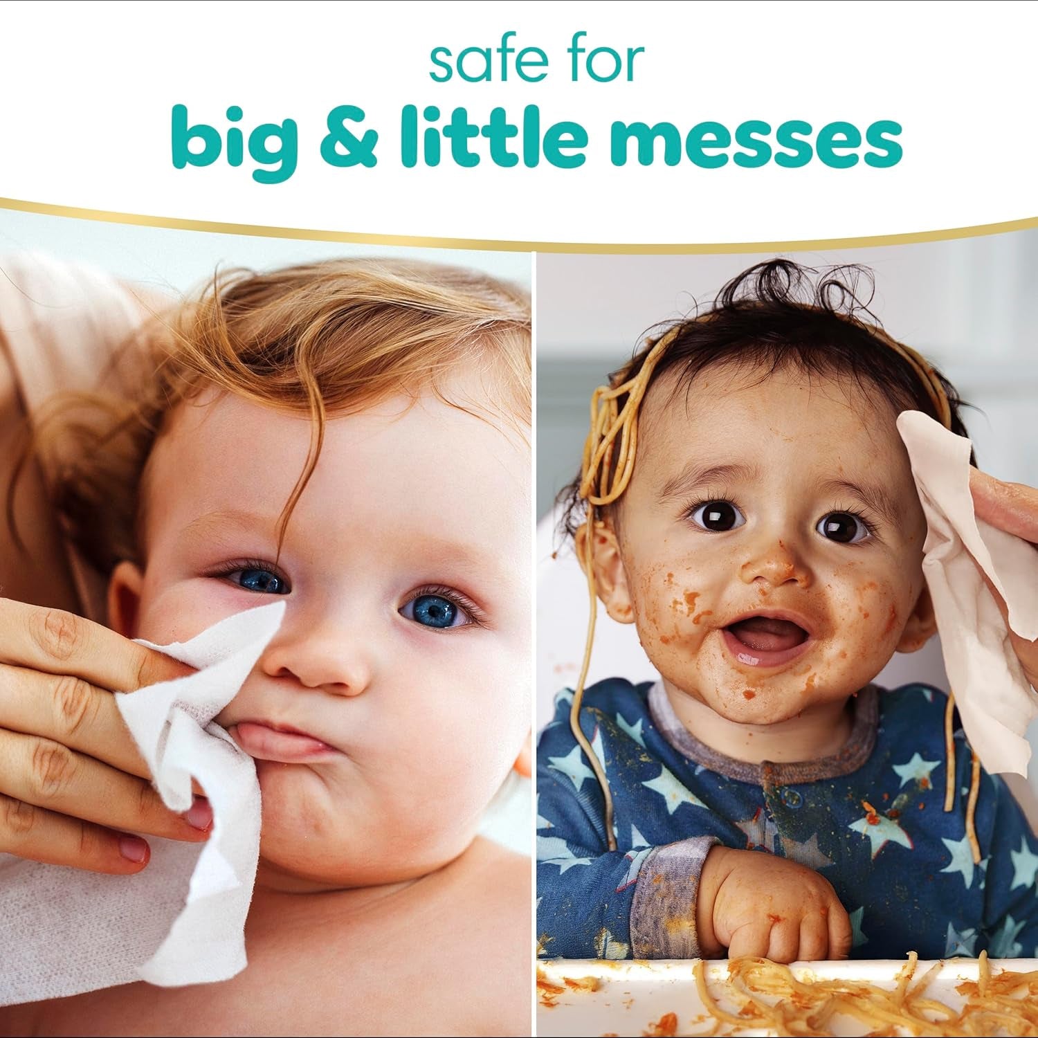 Sensitive Baby Wipes, Water Based, Hypoallergenic and Unscented, 8 Flip-Top Packs, 4 Refill Packs (1008 Wipes Total)