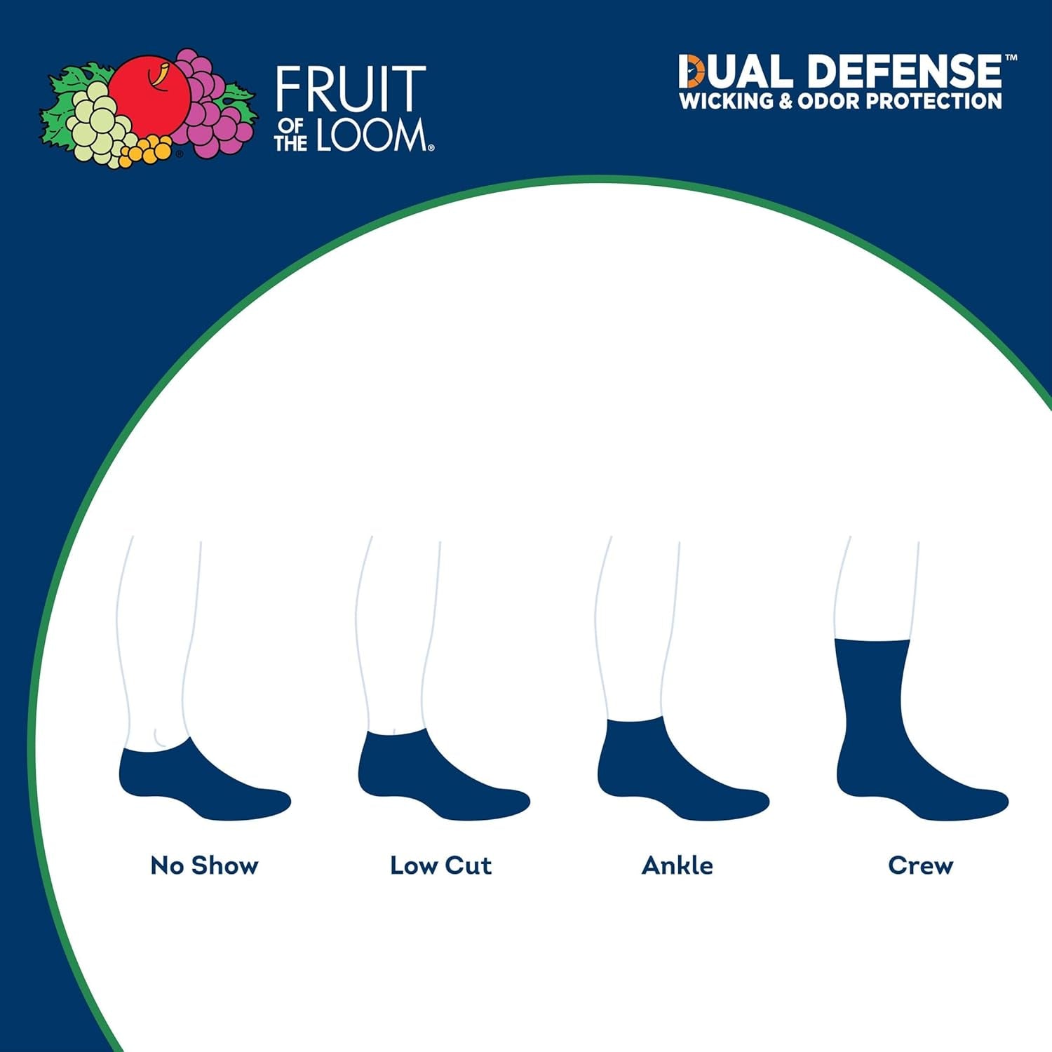 Men'S Dual Defense No Show Socks (12 Pack)
