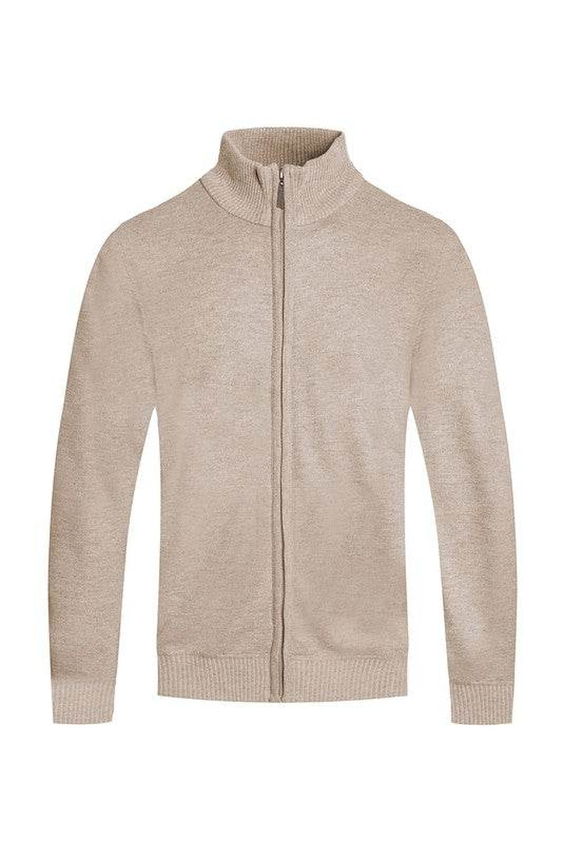 Weiv Mens Solid Full Zip Sweater