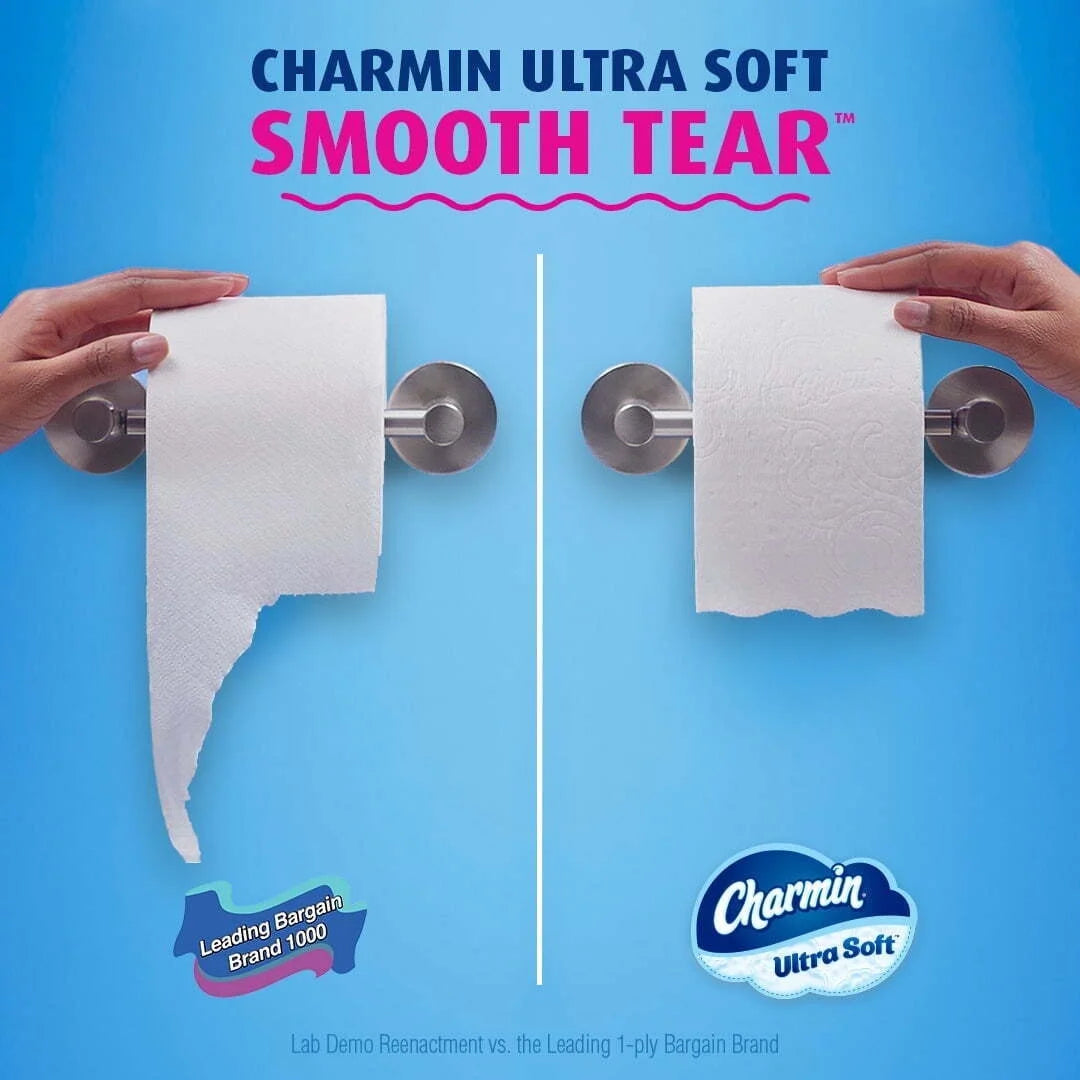 Ultra Soft Toilet Paper 6 Mega XL Rolls, 336 Sheets per Roll