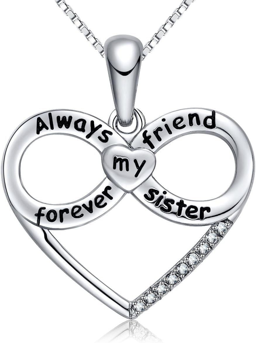 Forever Connected Mother & Son Necklace – Heart Pendant Gift for Mom, Sterling Silver Jewelry for Mother'S Day or Birthday