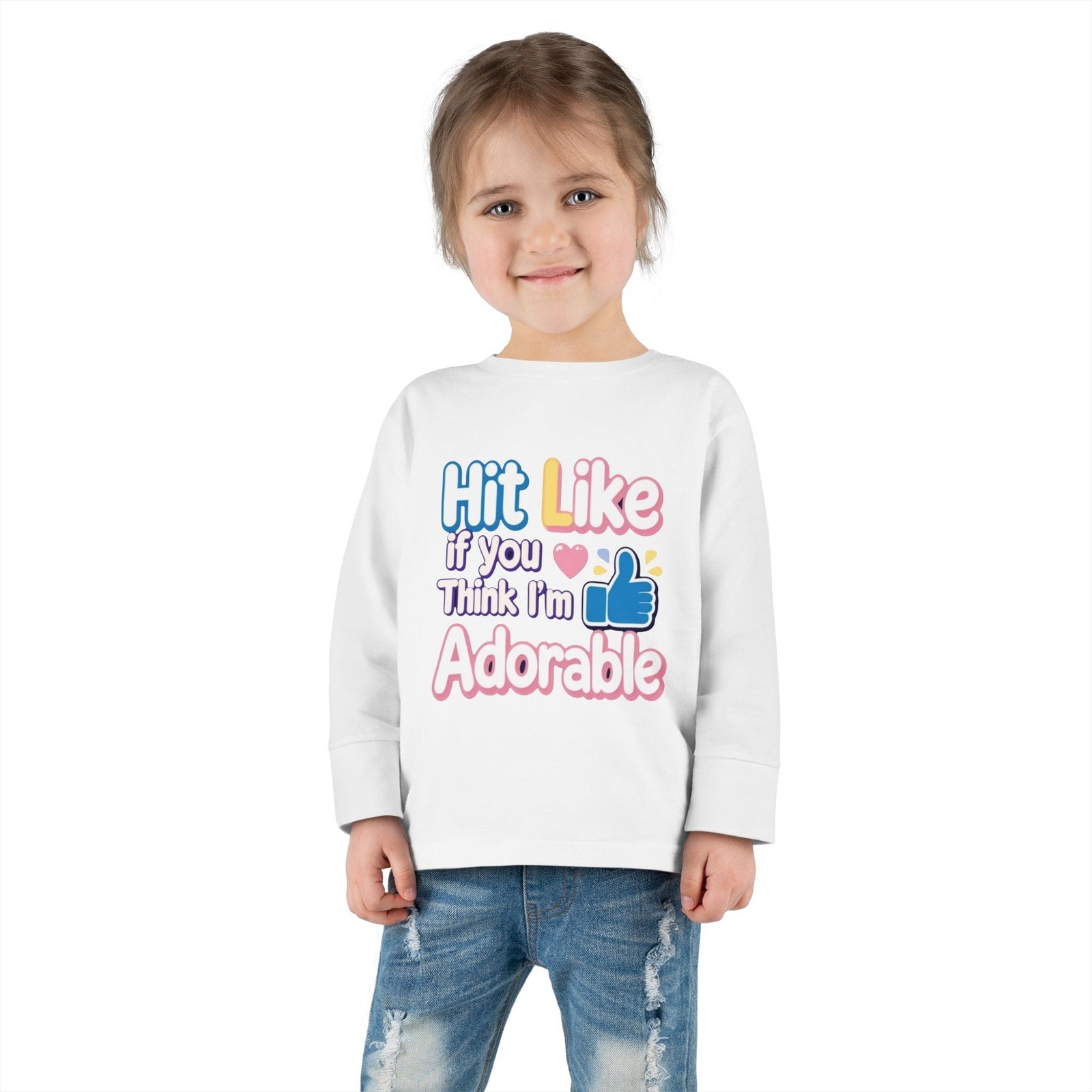 Cute Toddler Long Sleeve Tee, Birthday Gift, Adorable Tee, Kids Fashion, [...]