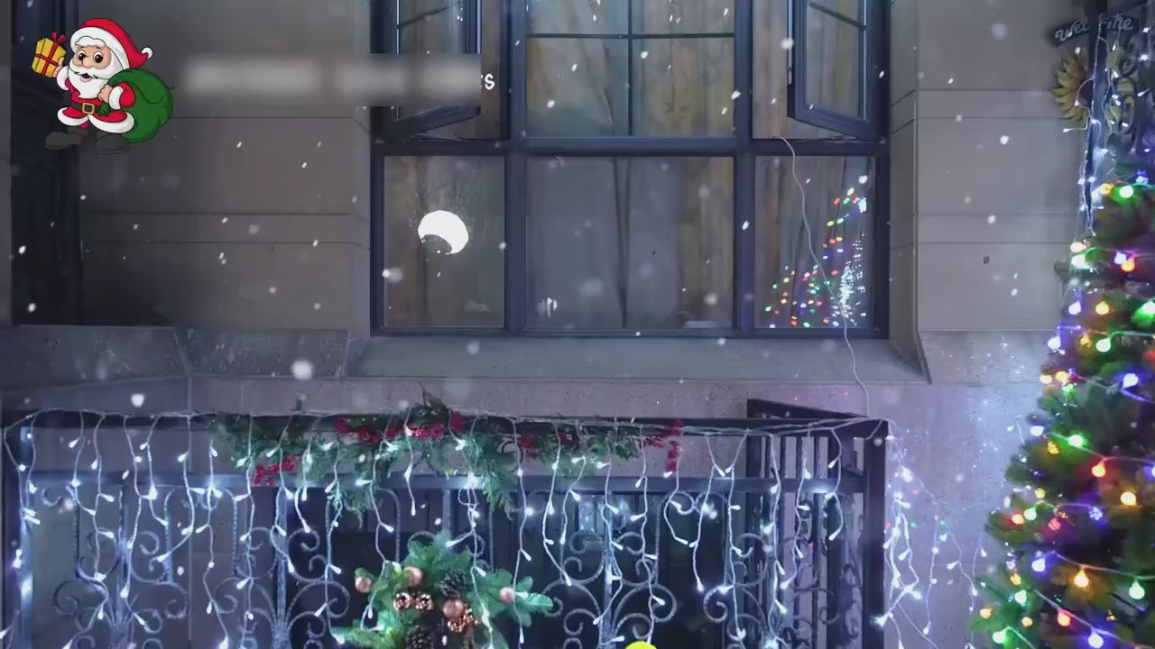 Solar LED Eaves Icicle String Lights 8 Lighting Modes Outdoor Waterproof Christmas Decorations Fairy Lights for Yard Garden